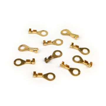 Cable lug ring eye 5.7mm diameter=1.0-1.5 square mm 10 pcs.