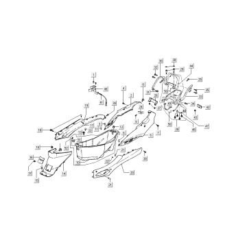 Rear Hoods Kymco Dink AC 2-stroke Silver