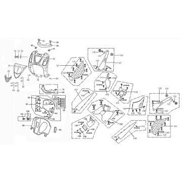 Body panels AGM Retro Extra 50 4T AC brown