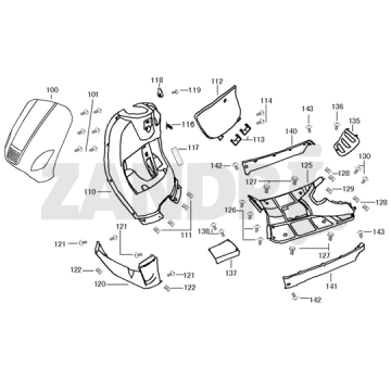 Cap parts Santini Capri matt anthracite