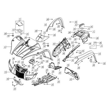Caps for Kymco MXU 500