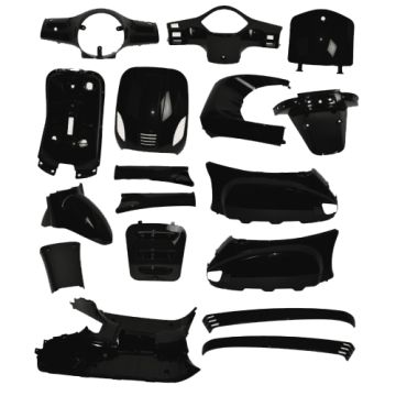 Body / fairing kit AGM VX50/VX50S/Riva/Riva Sport /China LX/S glossy black 18 pcs