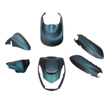 Peugeot Kisbee 2018-> matt cameleon DMP body/fairing kit 6 pcs