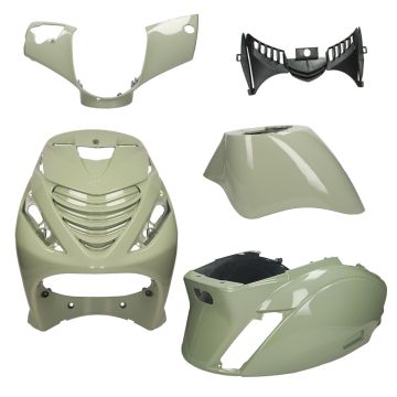 Body / fairing kit SP look Piaggio Zip Porsche dakar shade green EVO-2 closed DMP 5 pcs