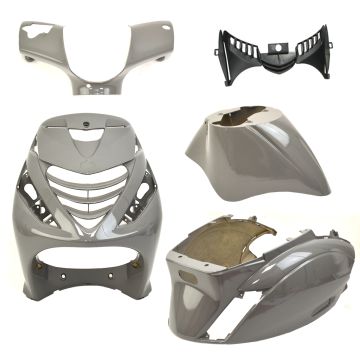 Body / fairing kit SP look Piaggio Zip Audi Nardo dark grey 5 pcs