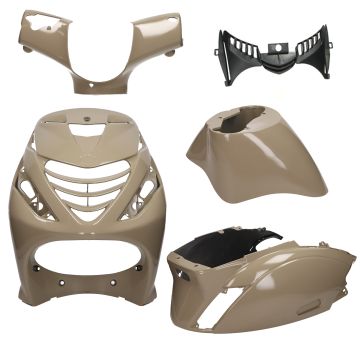 Body / fairing kit SP look Piaggio Zip desert matt Audi mocha latte DMP 5 pcs