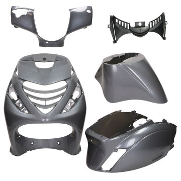 Body / fairing kit SP look Piaggio Zip Porsche licht agate grey/magic grey 5 pcs