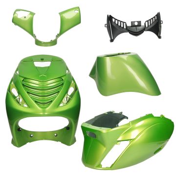 Body / fairing kit SP look Piaggio Zip Porsche Taycan green EVO-1 closed DMP 5 pcs