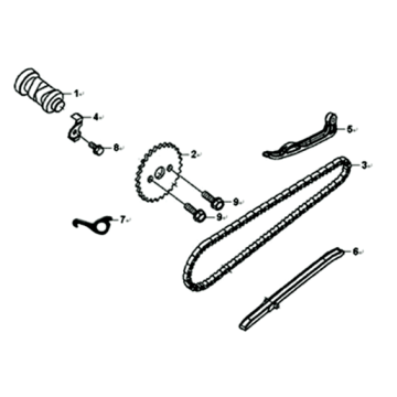 Chain/chain tensioner Sym Symphony ST 200I