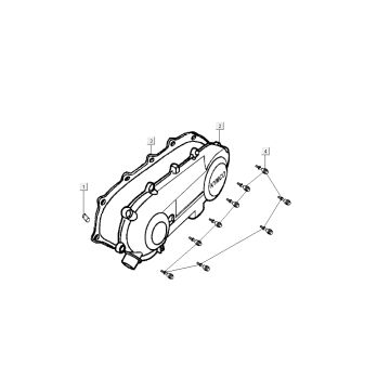 kick starter cap Kymco Dink LC 2-stroke silver