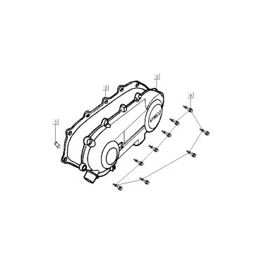 Kickstarter hood Kymco Super9 ac o.m matte black Red-partsproduct-Kickstarterkap-Kymco-Super9-ac-o.m-matzwart-Rood