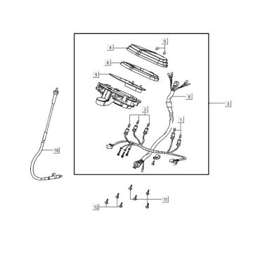 odometer AGILITY 16+ 4T 125 Matte Metallic Silver