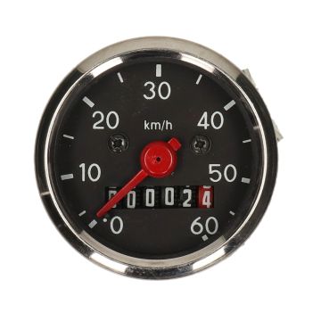 Simson speedometer 80km/pu black/chrome 48mm