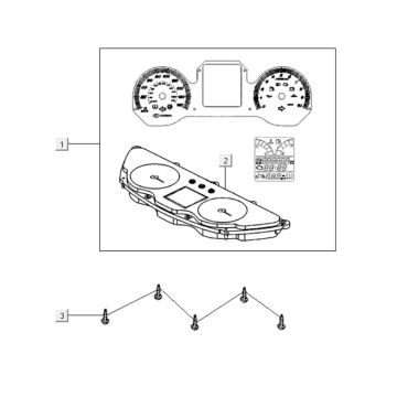 Speedometer Kymco Downtown 300i dark grey