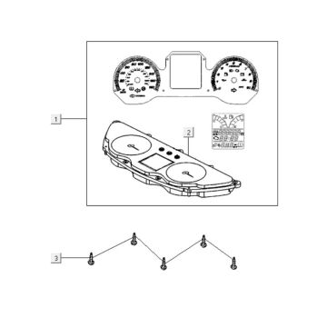 Speedometer Kymco Downtown 300i white