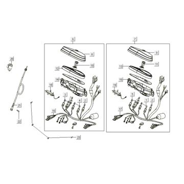 Speedometer Kymco Like 200i White