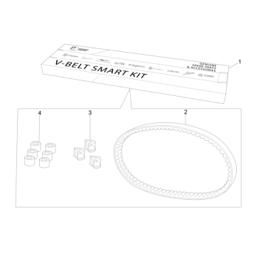 Gear kit Aprilia SR 50 H2O ie+carb 2004-2009