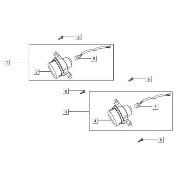 Flashing Light Kymco MXU 500