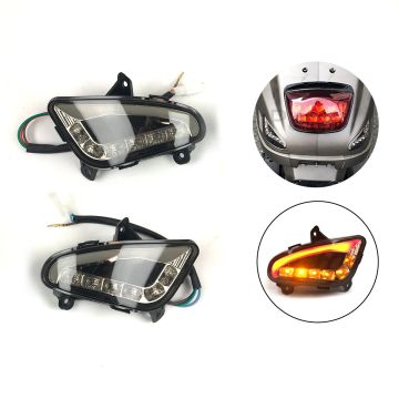 Flashing light led set AGM VX / Berini Napoli / BTC Riva / Turbho RL-50 DMP Audi Look transparant + daytime running lights E4 rear