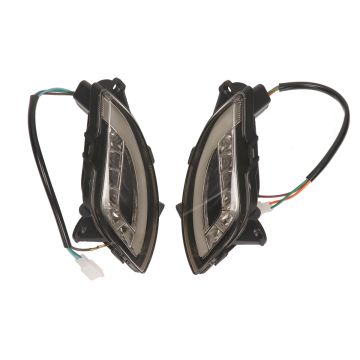 Flashing light set led AGM VX/VXS/VXL SXL/Napoli/Riva/S/Sport Audi Look + daytime running lights smoke front