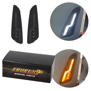 Indicator light set Vespa Primavera/Sprint smoke for Level 10