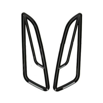 Flashing light grille set Vespa Primavera / Sprint matt black DMP front