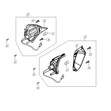 Front flashing light Kymco Vitality 4t ac diamond-black