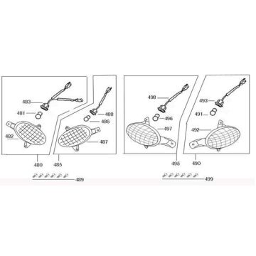 Indicator lights China Joy black