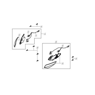 Indicator light Kymco Agility 16'+ 4-stroke injection euro4 matt grey