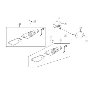 Indicators Kymco Agility Fat 12' 4-stroke techno silver