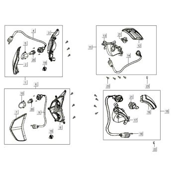 Indicators Kymco Like 200i White