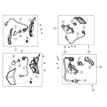 Indicators Kymco Like 200i Black