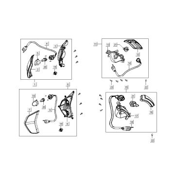 Indicators Kymco Like 4-stroke tecno silver like T T 2015