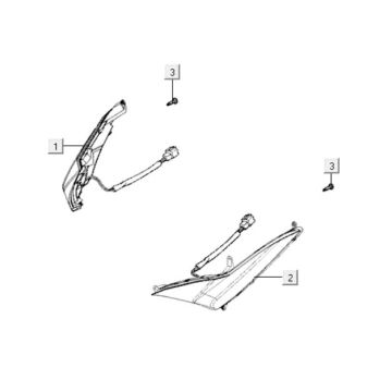 Indicators Kymco Xciting 400i Matt Black