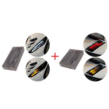 Indicator light set Piaggio Zip 2000-> led matrix Alpha styling front rear