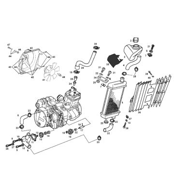 Cooling Derbi Senda R old model