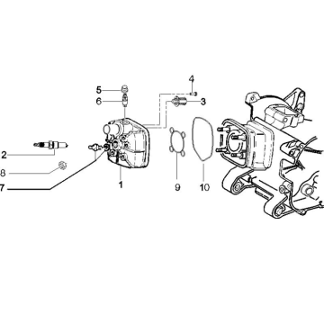 Headcover Piaggio Zip 50 SP 2006-2013