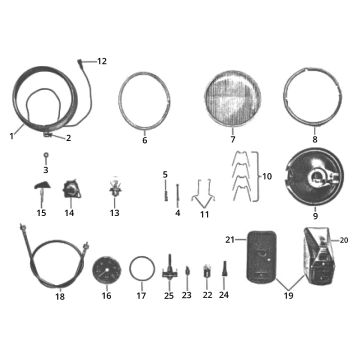 Zundapp GTS 50 517-39L0 front and rear light