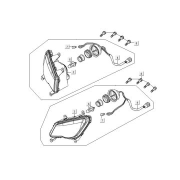 Headlight Kymco MXU 300R