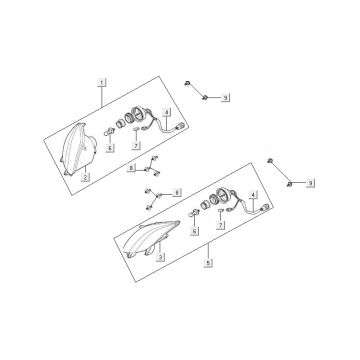 Headlight Kymco MXU 500