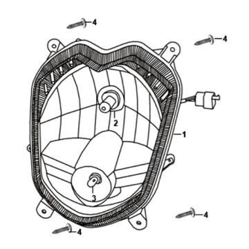 Koplamp KPL. Sym Orbit III 125I E4
