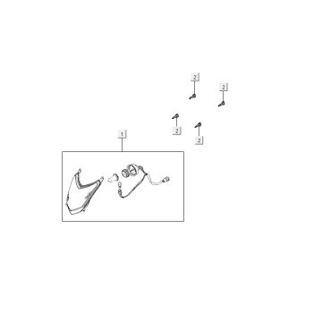 Headlight Kymco Agility 10' 4-stroke sporty red