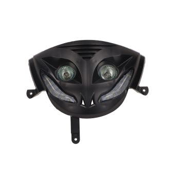 Headlight led Piaggio Zip 2000-> black DMP