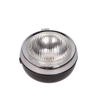 Headlight Puch Maxi round black-93155