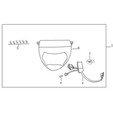 Headlight Senzo SP 50 4T AC white