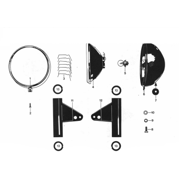 Headlight Zundapp GTS 50 529-020 tm 023