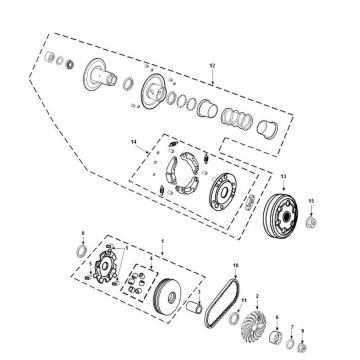 Clutch Variator Peugeot Tweet 4-stroke