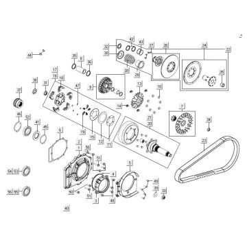 Clutch Kymco MXU 50 2T AC