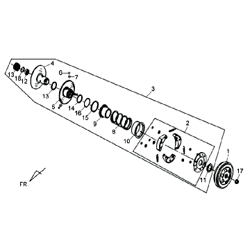 Clutch Sym Allo (WH871) champagne