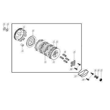 Clutch Kymco K-Pipe 125 4T AC